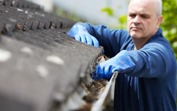 cleaning and inspecting Weobley Marsh roofs